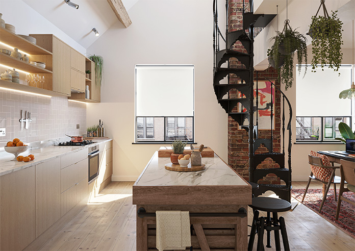 Rimini (Blackout), White - Twist&Fit Roller Blind - Image 8